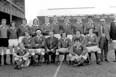 Wales Team Group 1974 Old Rugby Photo