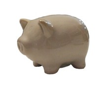Ceramic Baby Piggy Bank With Stopper On Bottom
