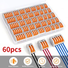Lever Nut Wire Compact Cable Splice Circuit Electrical Connector Terminals Block