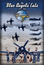 The Blue Angels Cats Metal Sign - Hand Made in the USA with American Steel