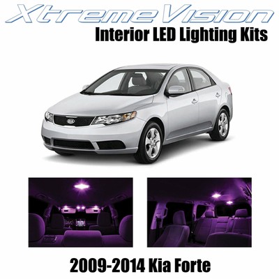 XtremeVision Interior LED for Kia Forte 2009-2014 (8 PCS) Pink