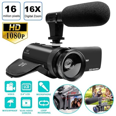 Tragbare digitale Videokamera 32GB 1080P HD 16MP Micro Weitwinkelobjektiv