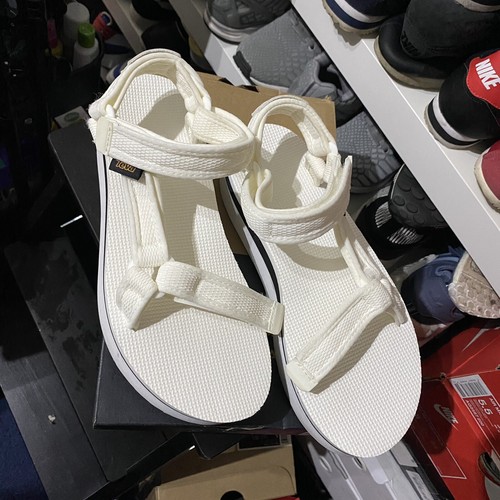 white teva platform sandals