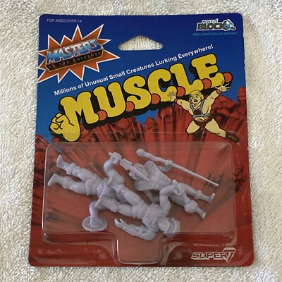 M.U.S.C.L.E. Masters Of The Universe Nerd Block Exclusive Variant 3 Pack NEW!