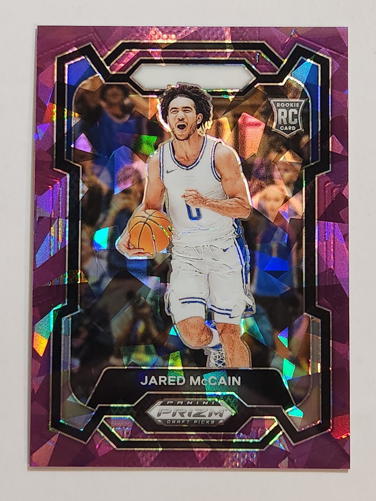 2024 Panini Prizm Draft Basketball #35 Jared McCain Rookie Purple Ice #125/149