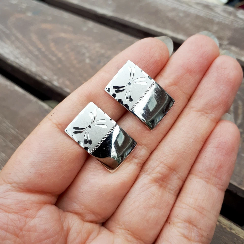 Gemelos Smibo vintage de plata de ley de Smith and Bond. Esmoquin para hombre... Foto 2 de 4