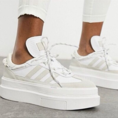 Adidas Originals x Ivy Park Super-Sleek 72 Icy Park Sneakers in Chalk White 13.5