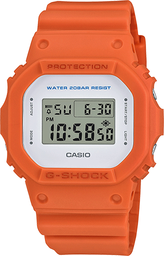 g shock dw 5600 orange