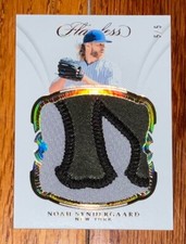 ⚾️2019 PANINI Flawless Noah Syndegard Gold PATCH CARD /5 NY Mets🔥