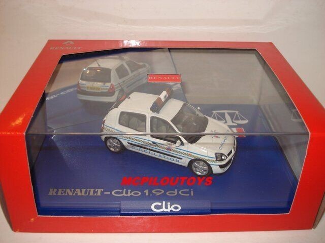 Norev 1/43 – Renault Clio 1.9 DCI Paris Police, Très Bon état Avec Boîte