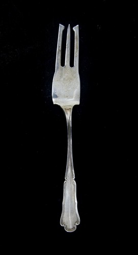 Calegaro Savoy aka Barocchino 800 Silver Cocktail Seafood Fork 5 3/8" Italy