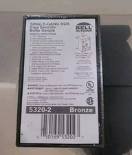 Hubbell Bell 1-Gang Aluminum Weatherproof New Work/Old Work Rectangular 5320-2