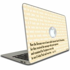 Acts 17:11 Bible Verse Macbook Air or Macbook Pro Skin FREE SHIPPING