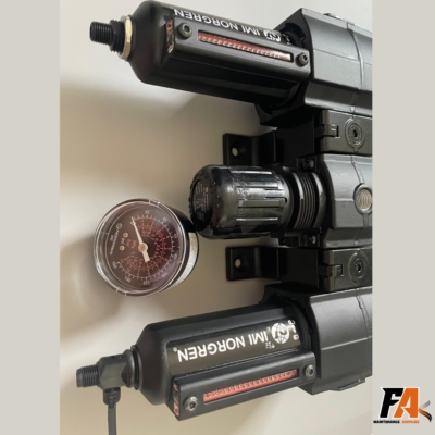 #ad FRL Combination Unit: 3 8 NPT Intermediate Regulator Lubricator with Pressure $199.99