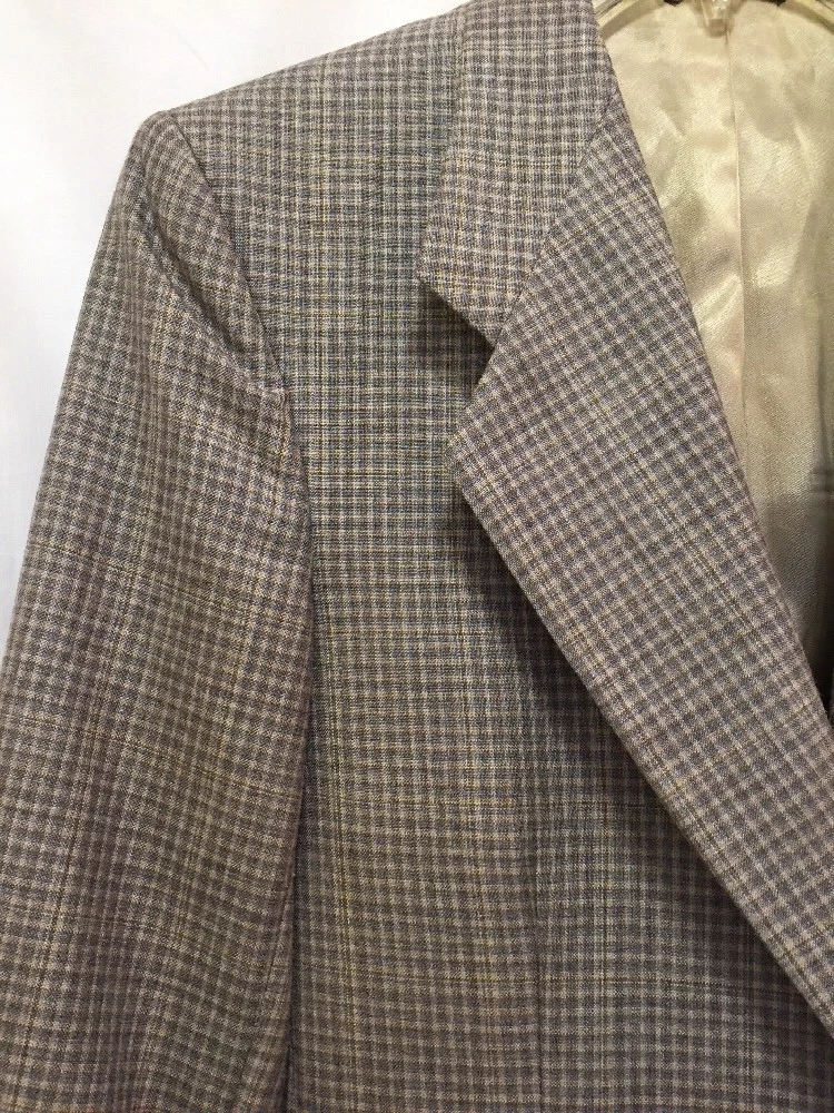 Valentino Uomo Plaid anni 70 Cappotto Sportivo Uomo Giacca 42 Regular