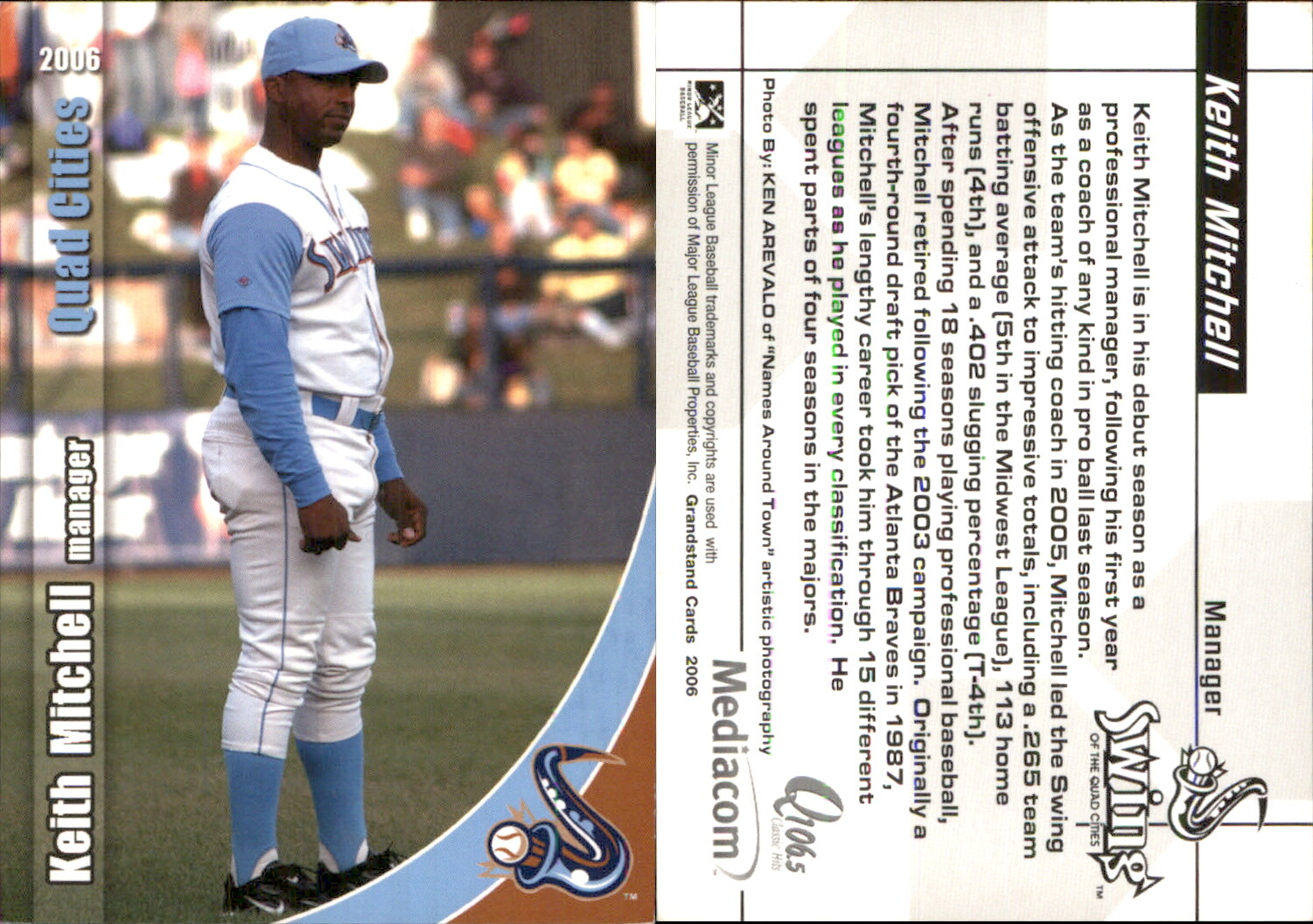 Keith Mitchell 2006 Grandstand Swing of the Quad Cities RC Card Denver