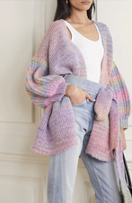 Loveshackfancy - $645 Rainbow Ombre Alpaca "brady" Cardigan (unicorn Piece!!) S