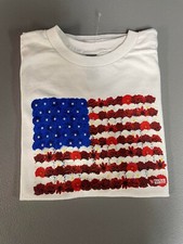 Youth American Flag Flower T-Shirt