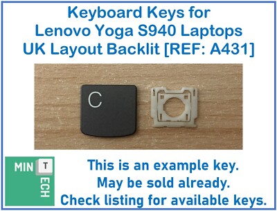 Tastatur Ersatz Tasten für Lenovo Yoga S940 Laptops UK Layout Hintergrundbeleuchtung