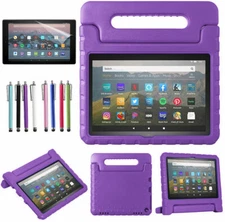 Handle Kids Stand Cover Case + Screen Protector For Amazon Fire HD 8" Tablet