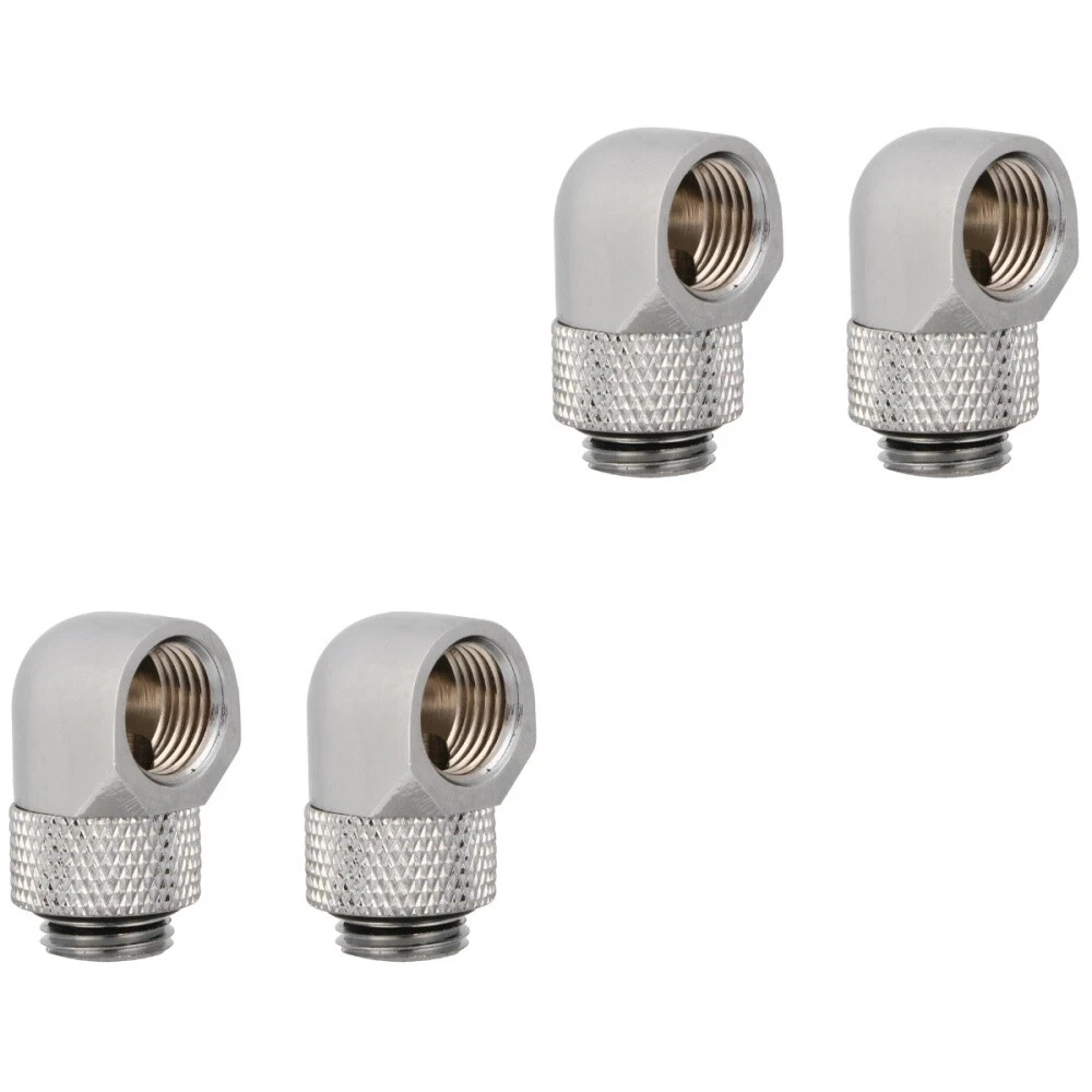 4 pcs PC Water Cooling Pipe Adapter G1/4 Fitting G1/4 Elbow | eBay