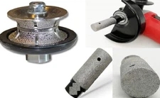 wet polisher grinder 2" ceramic marble grinding drum 2-3/8" full bullnose V60