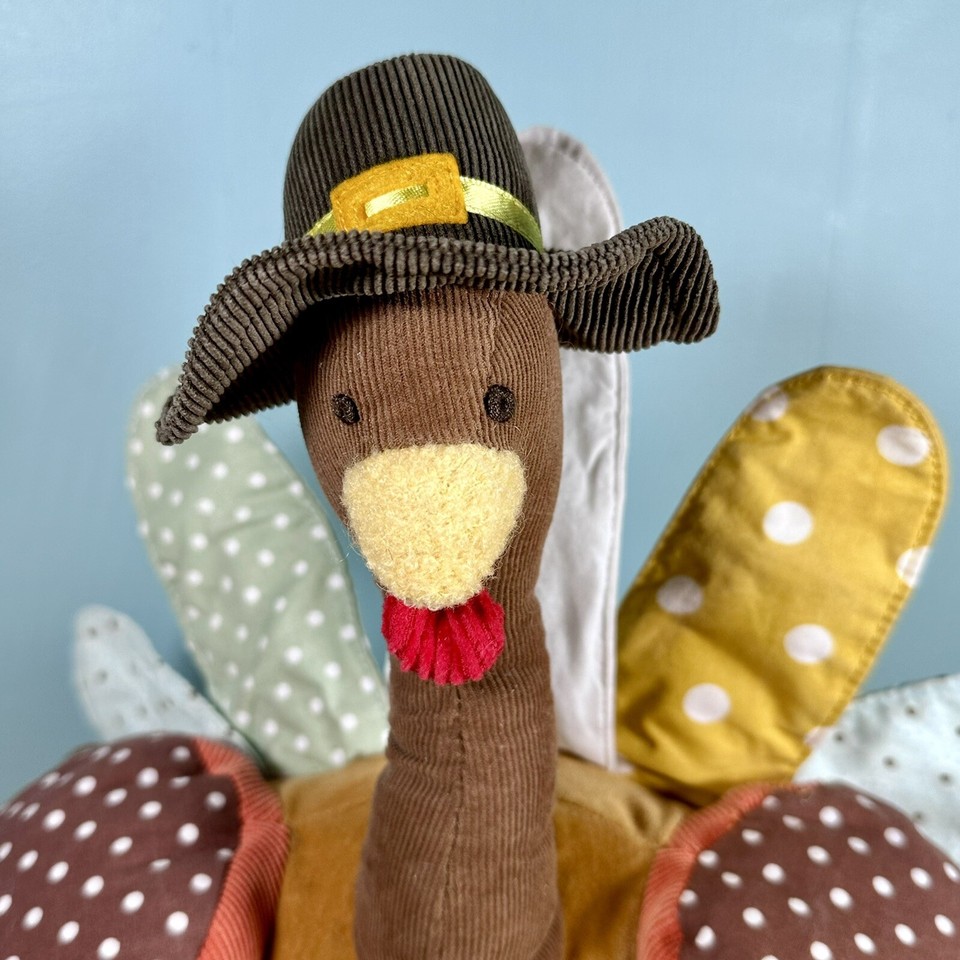 2008 Holiday Pottery Barn Kids Plush Turkey 14” Sitting 18” No Sound eBay