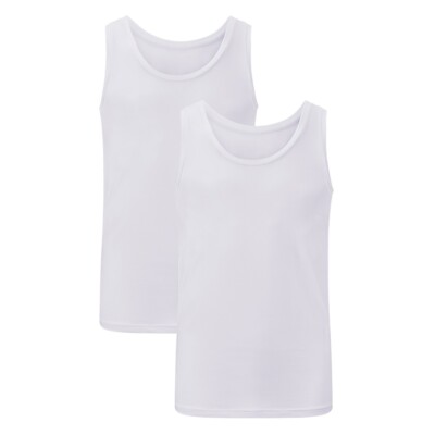 Bamboo Basics Tanktop Stef - Optical White - 2-Pack