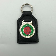 Ladybug Fob Keychain Keyring Vintage Lady Bug Insect Colorful Made In Canada