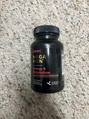 GNC Mega Men Energy & Metabolism Dietary Supplement 90 Caplets 45-day supply