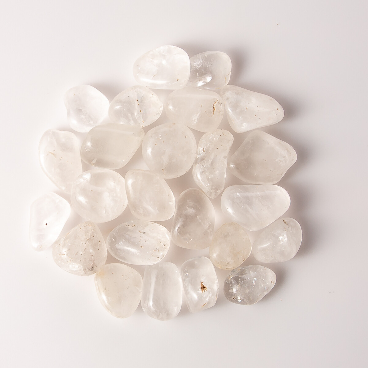1/2 lb Tumbled Clear Quartz Crystal Gemstone Crystals 15-35 Stones