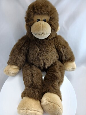 Build A Bear Chimp Monkey Plush 17  Brown Stuffed Animal With Sound Retired