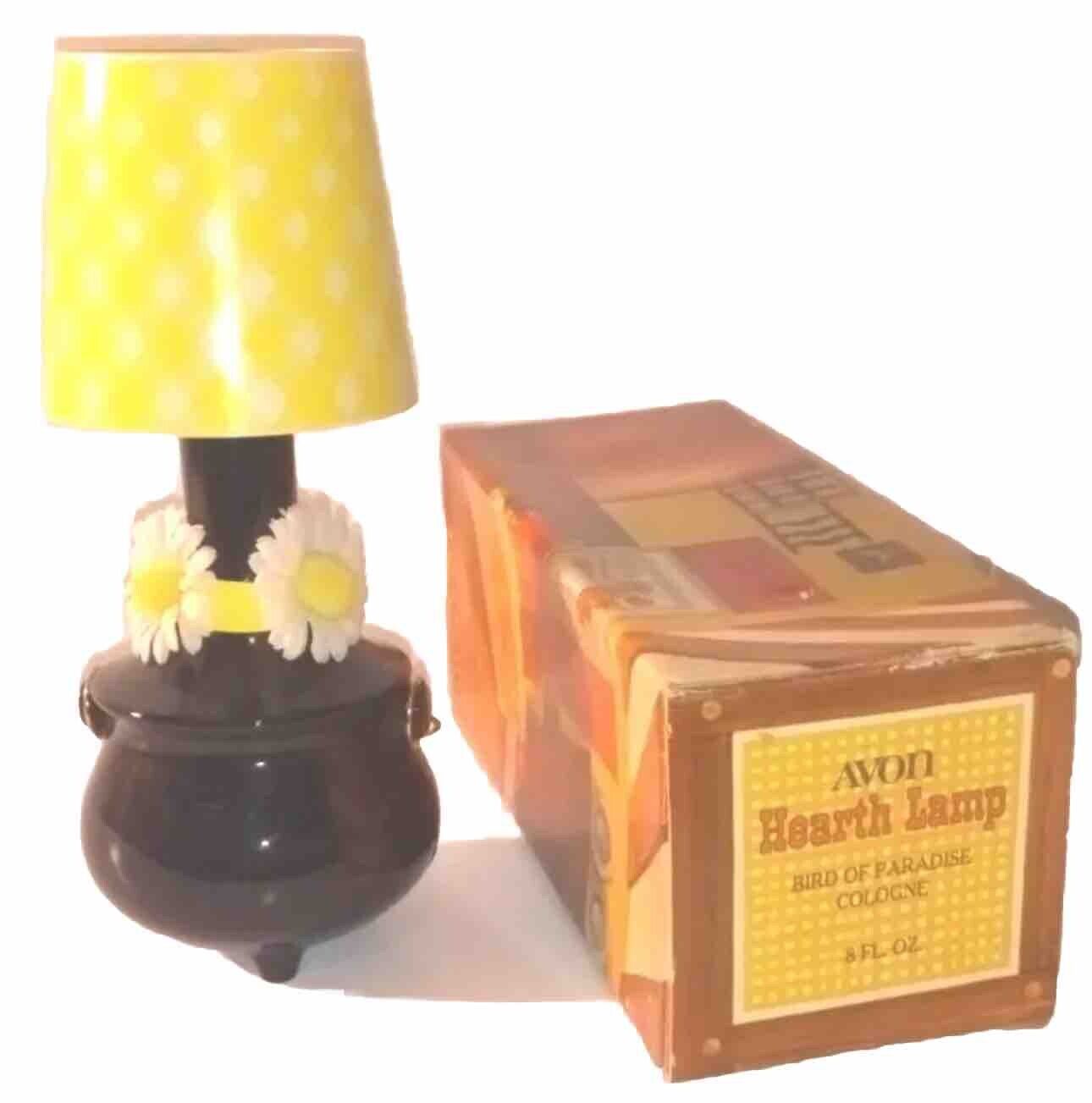 Vintage Avon Hearth Lamp Bird Of Paradise Cologne 8 FL oz