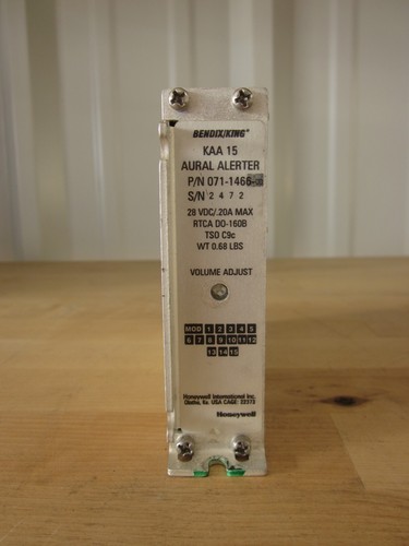 BENDIX KING KAA 15 AURAL ALERTER PN 071-1466-00