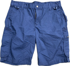 Carhartt Force Broxton Cargo Short Womens Size 14 Navy Ripstop Canvas 104010-NVY