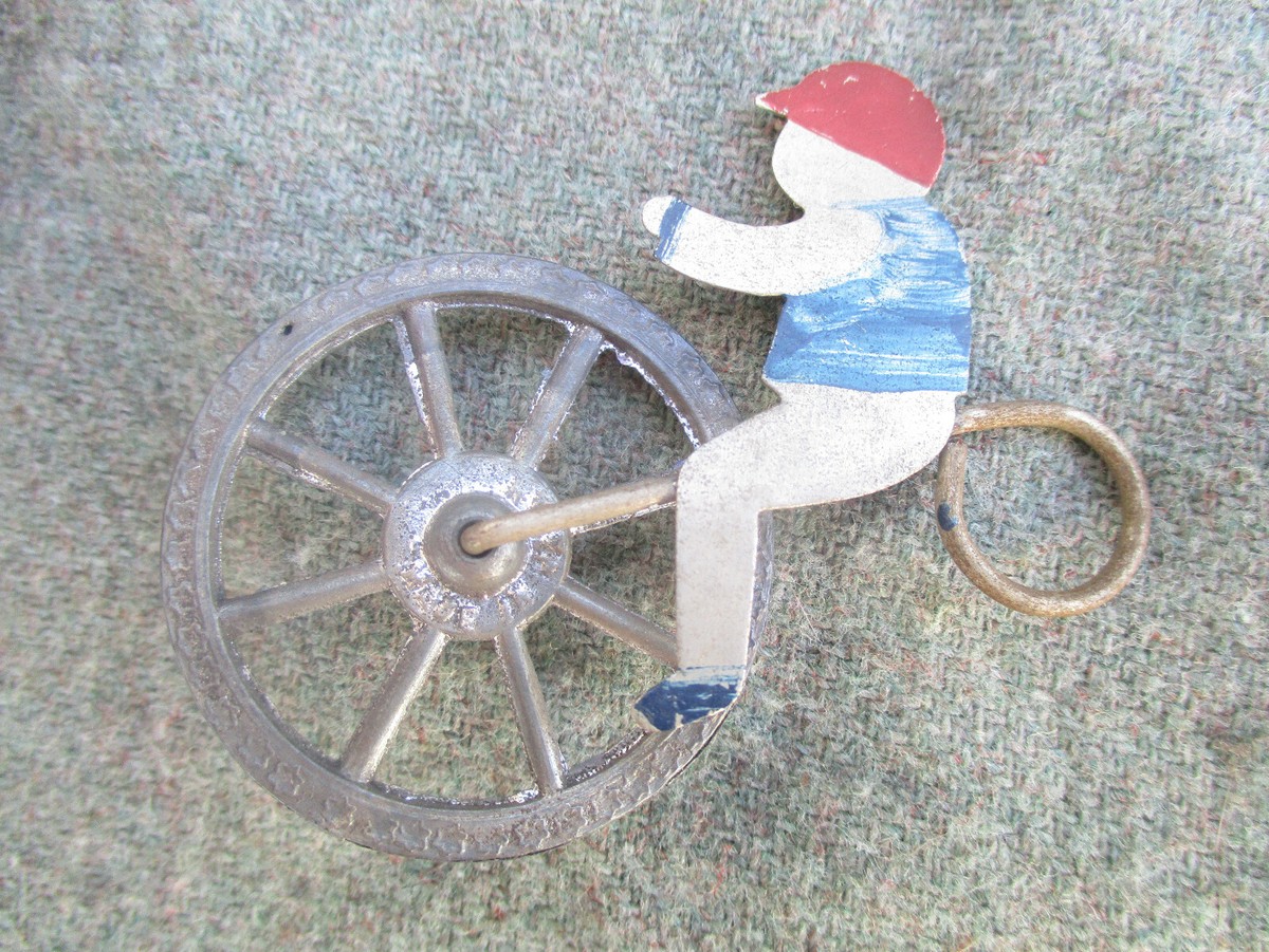 VINTAGE PRE-WAR? JAPAN TIN & LEAD SANKO SANKA CYCLE BICYCLE VINTAGE PRE-WAR? JAPAN TIN & LEAD SANKO SANKA CYCLE BICYCLE
