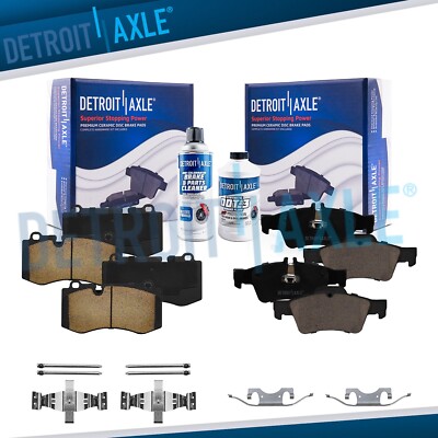 Front and Rear Ceramic Brake Pads for CL550 CL600 S350 S400 S450 S550 S600 SL550