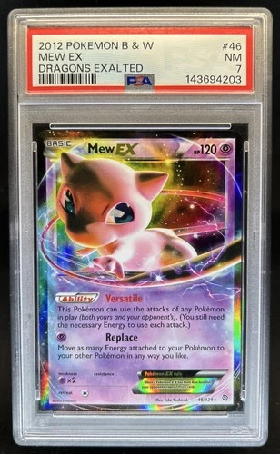 2012 Pokemon Black & White Dragons Exalted Mew #46 PSA 7