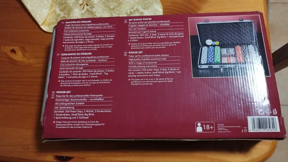 SET POKER completo, in valigia alluminio, carte, fiches, dadi accetto proposte - Immagine 3 di 3