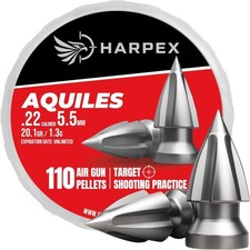 Aquiles .22 Cal Airgun Pellets 20.1 Grains Pointed Arrowhead Design 12.2 ...