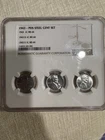 NGC MS 64 1943 P D S Steel Lincoln Wheat Small Cent Set Uncirculated