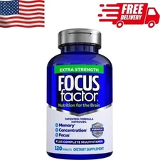 Focus Factor Adults Extra Strength- Brain Supplement for Memory - 120 Tablets
