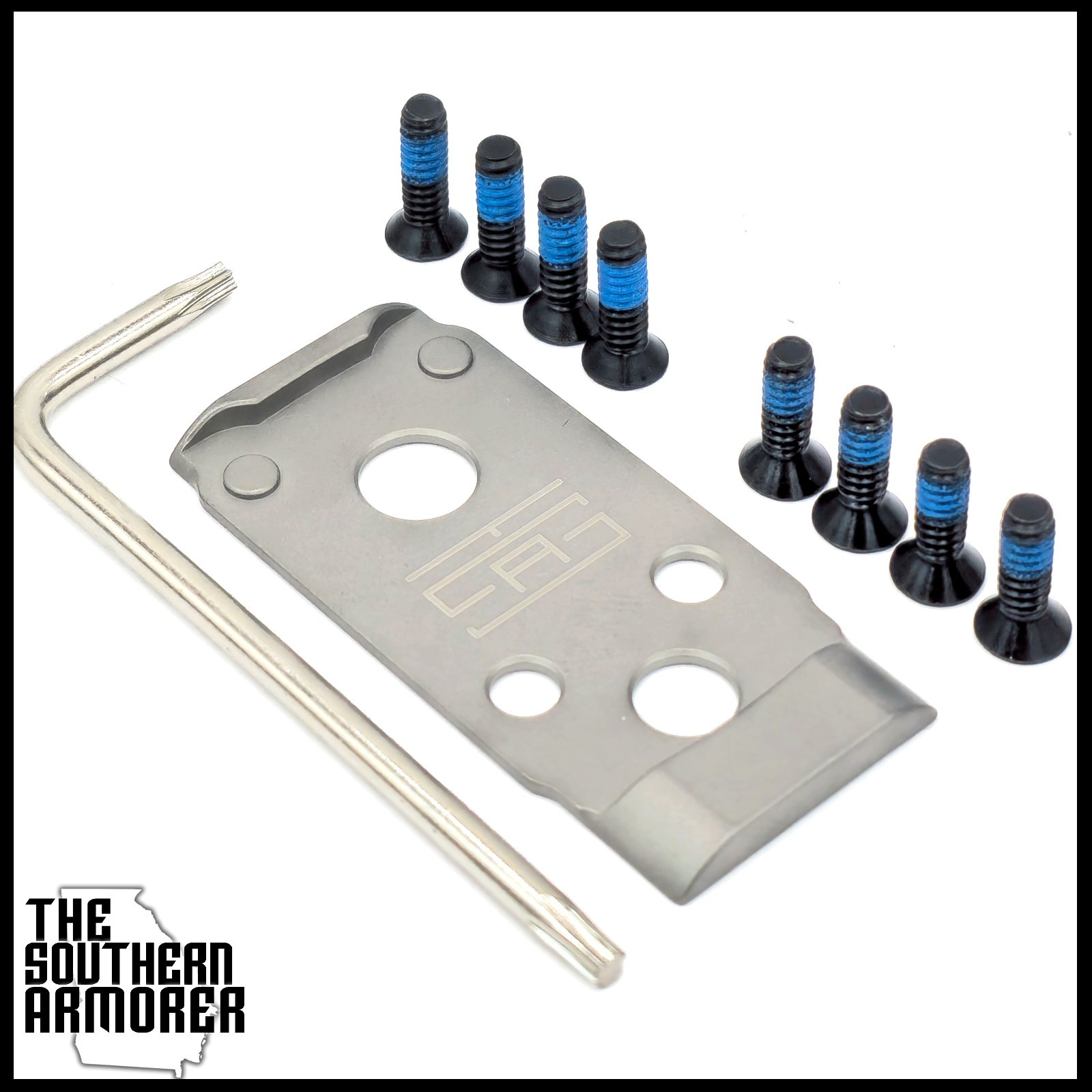 Adapter Plate for RMSc Optic 407K 507K & S&W M&P M2.0 and -Screws & Hex Key incl