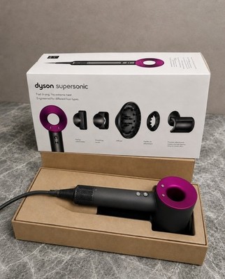Dyson Supersonic Hair Dryer W/ Attachments *HD08* Pink/Fuchsia