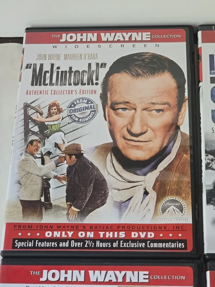 John Wayne Collection 6-DVD Lot Western Drama War Movies Hondo True Grit H1 - Image 4 of 4
