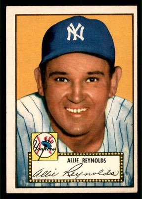 1952 TOPPS # 67 ALLIE REYNOLDS YANKEES EX-MT RED SET BREAK 544148 (KYCARDS)