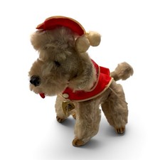 Vintage Gund Poodle  Bon Bon  Plush Stuffed Animal Dog JAPAN Gunderful Red Beret
