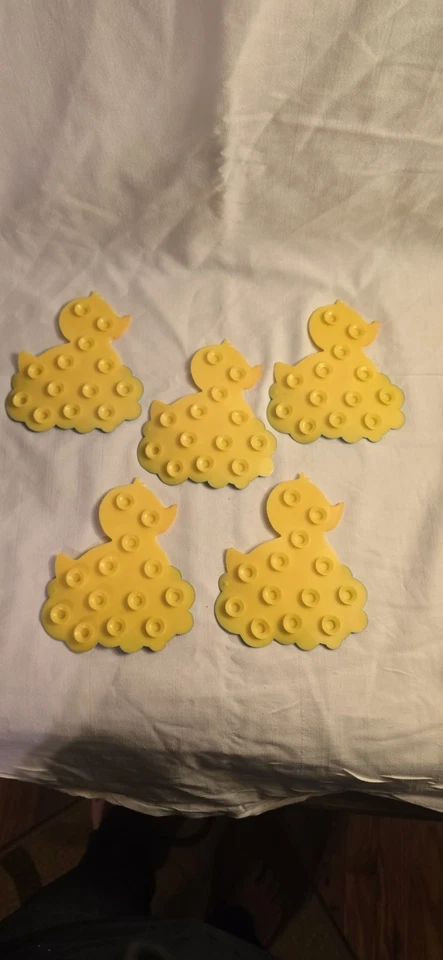 Rubber Duckie Bathtub/shower Clings Set Of 5 - Image 3 of 4