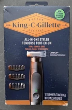 Braun King C. Gillette All-in-one Styler w/CenterCut Technology Cordless Design