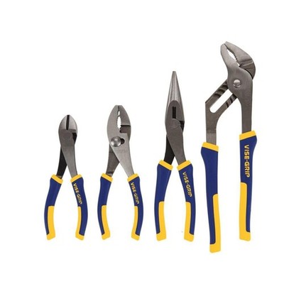 IRWIN VISE-GRIP Pliers Set, 4-Piece 2078707, Blue